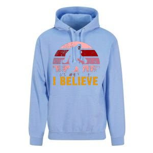 Bigfoot Squatch I Believe Bigfoot Unisex Surf Hoodie