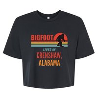 Bigfoot Sighting In Crenshaw Alabama Bella+Canvas Jersey Crop Tee