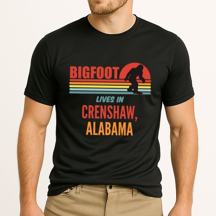 Bigfoot Sighting In Crenshaw Alabama Cooling Performance Crew T-Shirt