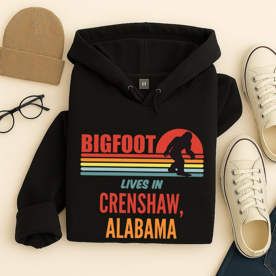 Bigfoot Sighting In Crenshaw Alabama Hoodie