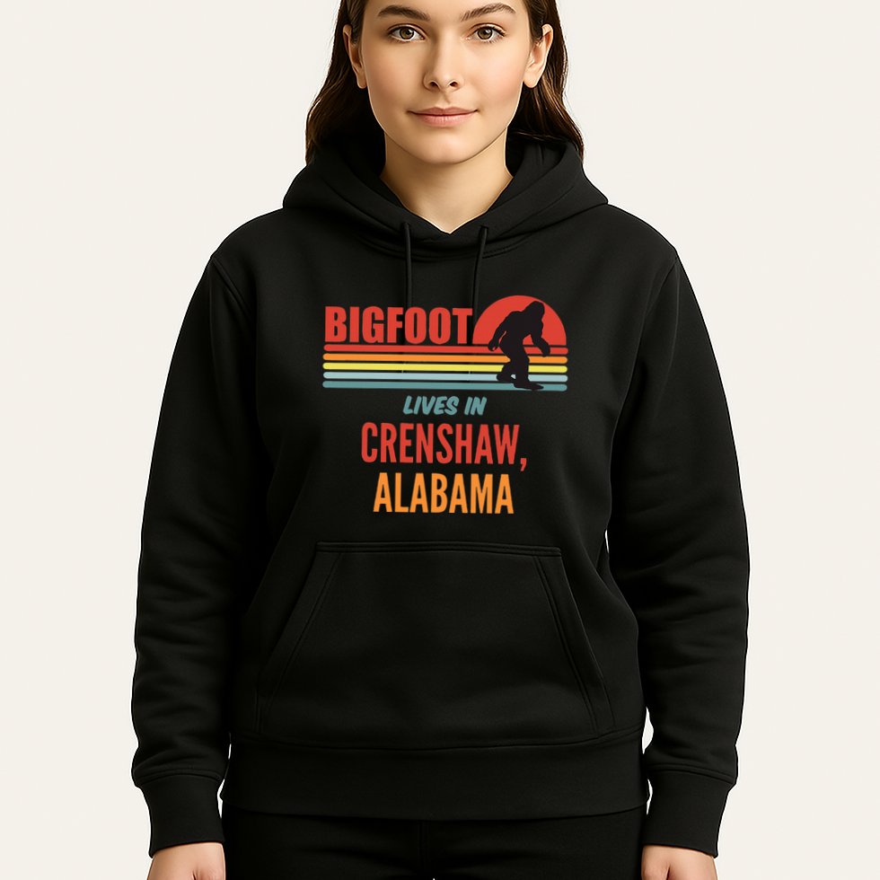 Bigfoot Sighting In Crenshaw Alabama Hoodie