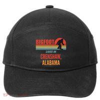 Bigfoot Sighting In Crenshaw Alabama 7-Panel Snapback Hat