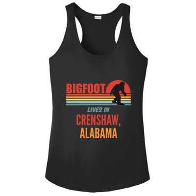 Bigfoot Sighting In Crenshaw Alabama Ladies PosiCharge Competitor Racerback Tank