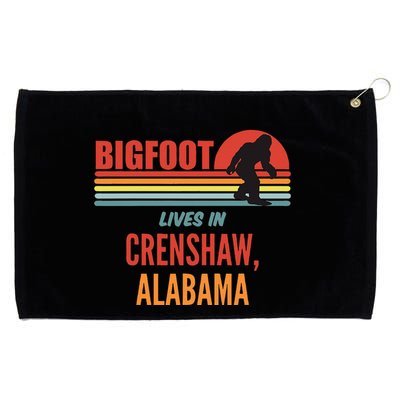 Bigfoot Sighting In Crenshaw Alabama Grommeted Golf Towel