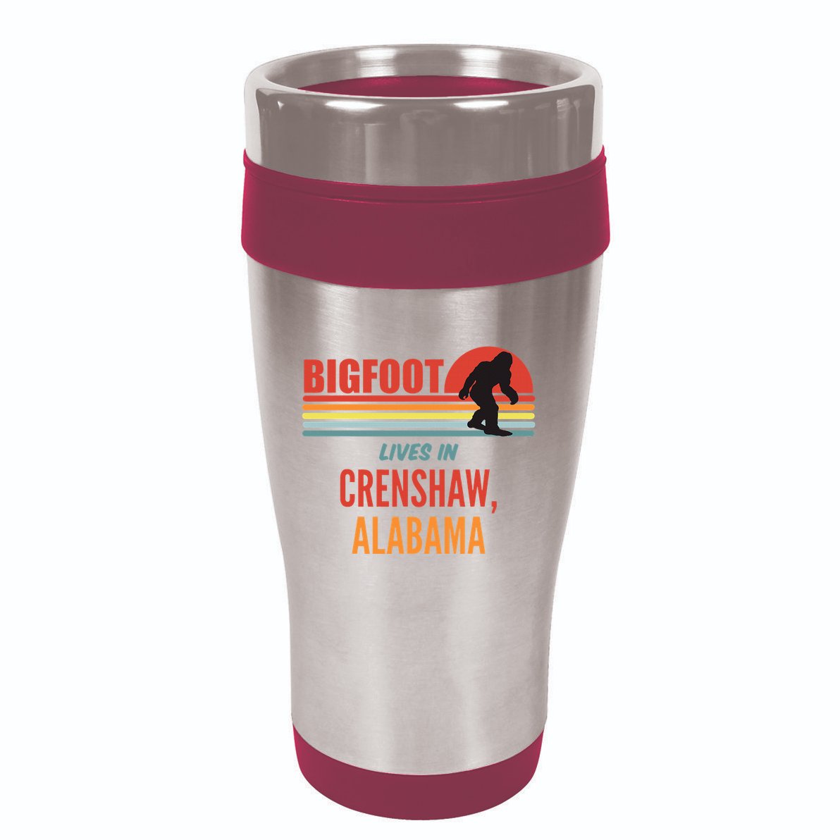 Bigfoot Sighting In Crenshaw Alabama 16oz Travel Tumbler