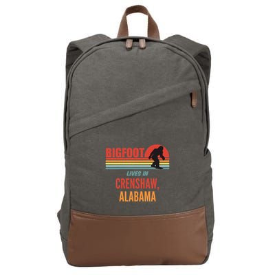 Bigfoot Sighting In Crenshaw Alabama Cotton Canvas Backpack