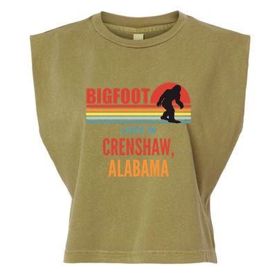 Bigfoot Sighting In Crenshaw Alabama Garment-Dyed Women's Muscle Tee