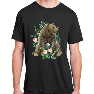 Bear Sitting In The Forest Adult ChromaSoft Performance T-Shirt