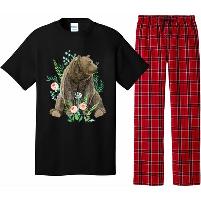 Bear Sitting In The Forest Pajama Set