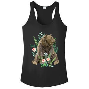 Bear Sitting In The Forest Ladies PosiCharge Competitor Racerback Tank