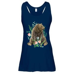 Bear Sitting In The Forest Ladies Essential Flowy Tank