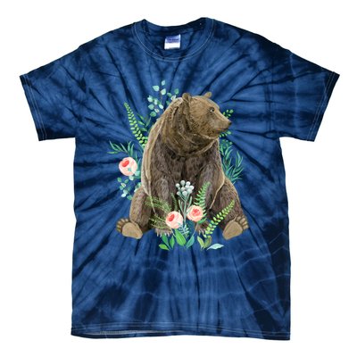 Bear Sitting In The Forest Tie-Dye T-Shirt