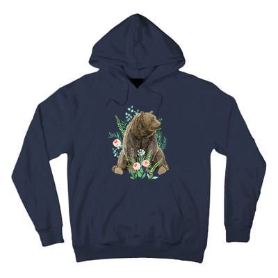 Bear Sitting In The Forest Tall Hoodie