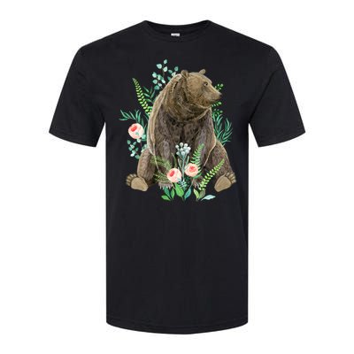 Bear Sitting In The Forest Softstyle CVC T-Shirt