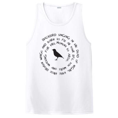 Blackbird Singing In The Dead Of Night Bird Lyrics PosiCharge Competitor Tank