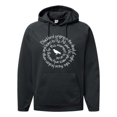 Blackbird Sings In The Dead Of Night Blackbird Performance Fleece Hoodie