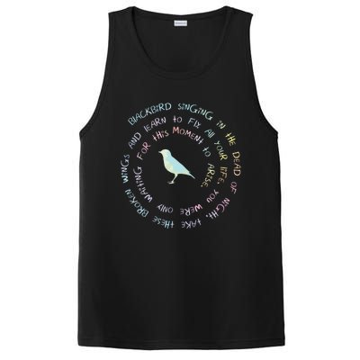 Blackbird Singing In The Dead Of Night Bird Lyrics PosiCharge Competitor Tank