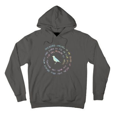 Blackbird Singing In The Dead Of Night Bird Lyrics Tall Hoodie