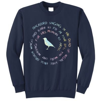 Blackbird Singing In The Dead Of Night Bird Lyrics Sweatshirt