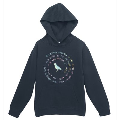 Blackbird Singing In The Dead Of Night Bird Lyrics Urban Pullover Hoodie