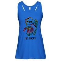 Broken Skeleton Im Okay Funny Halloween Horror Gifts Ladies Essential Flowy Tank