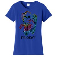 Broken Skeleton Im Okay Funny Halloween Horror Gifts Women's T-Shirt