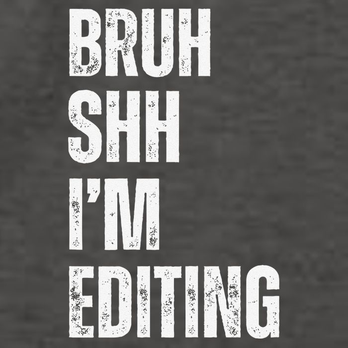 Bruh Shh Im Editing Funny Video Editor Filmmaker Novelty Vector Backpack