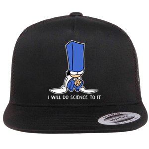 Biscuit Science I Will Do Science To It Flat Bill Trucker Hat