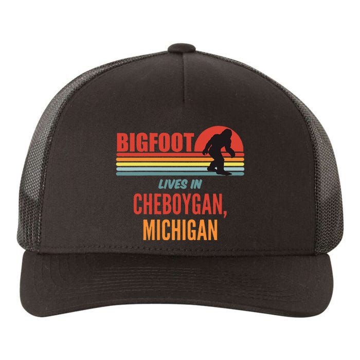 Bigfoot Sighting In Cheboygan Michigan Yupoong Adult 5-Panel Trucker Hat