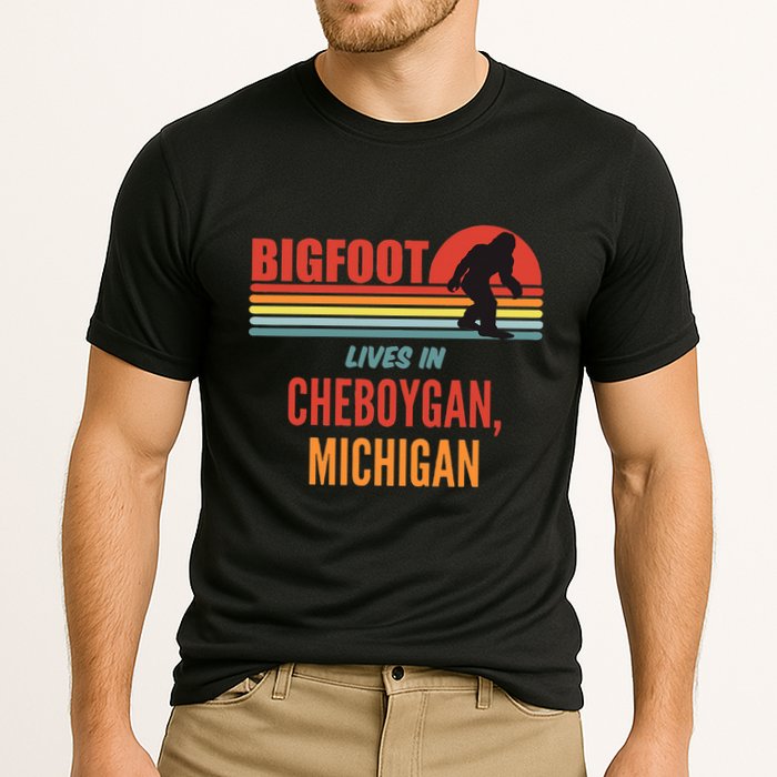 Bigfoot Sighting In Cheboygan Michigan Cooling Performance Crew T-Shirt