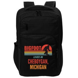 Bigfoot Sighting In Cheboygan Michigan Impact Tech Backpack