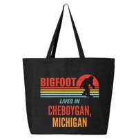 Bigfoot Sighting In Cheboygan Michigan 25L Jumbo Tote
