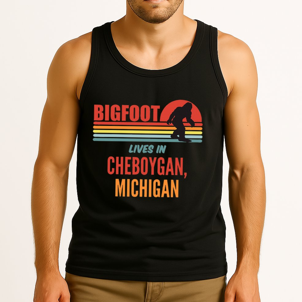 Bigfoot Sighting In Cheboygan Michigan Tank Top