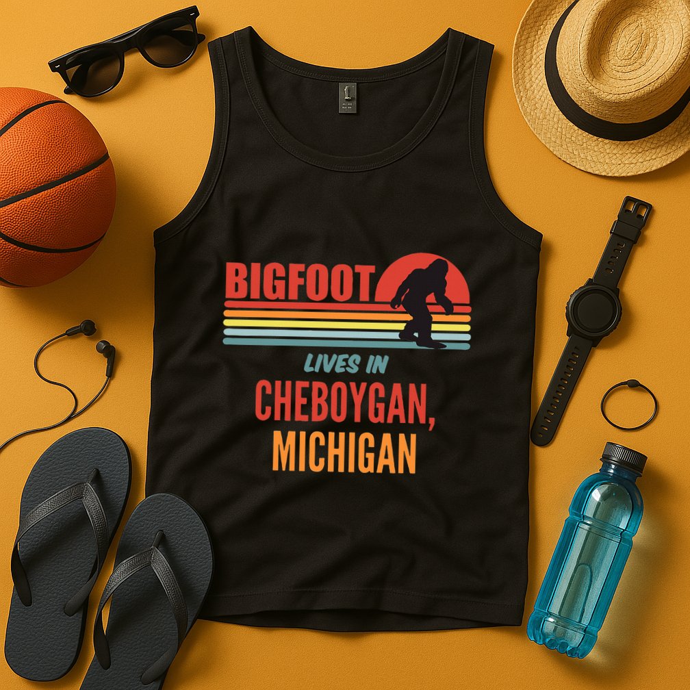 Bigfoot Sighting In Cheboygan Michigan Tank Top