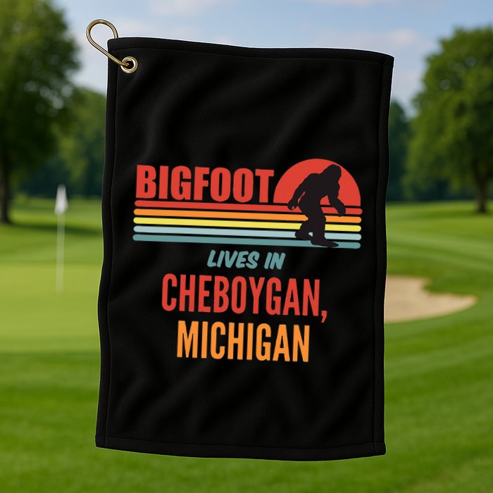 Bigfoot Sighting In Cheboygan Michigan Golf Towel