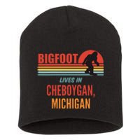 Bigfoot Sighting In Cheboygan Michigan Short Acrylic Beanie