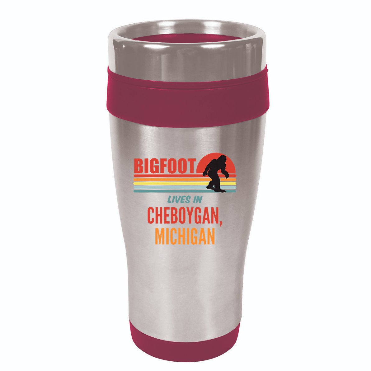 Bigfoot Sighting In Cheboygan Michigan 16oz Travel Tumbler