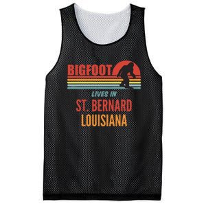 Bigfoot Sighting In St. Bernard Parish Louisiana Mesh Reversible Basketball Jersey Tank