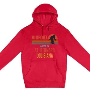 Bigfoot Sighting In St. Bernard Parish Louisiana Premium Pullover Hoodie