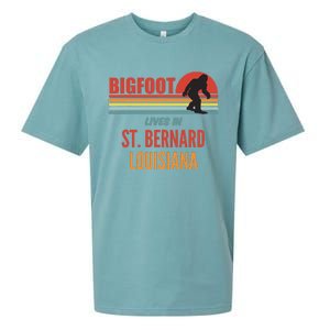 Bigfoot Sighting In St. Bernard Parish Louisiana Sueded Cloud Jersey T-Shirt