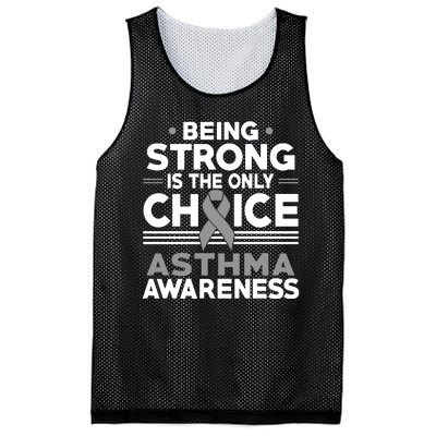 Being Strong Is The Only Choice Asthma Awareness Mesh Reversible Basketball Jersey Tank