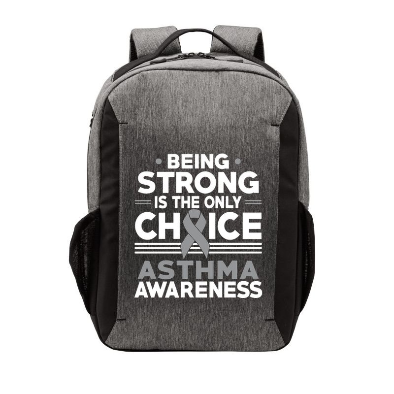 Being Strong Is The Only Choice Asthma Awareness Vector Backpack