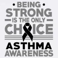 Being Strong Is The Only Choice Asthma Awareness Garment-Dyed Sweatshirt