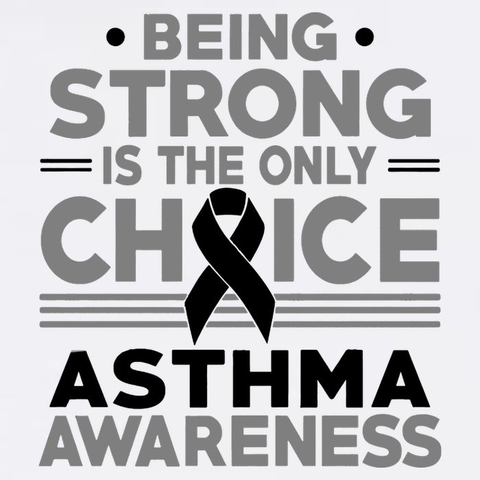 Being Strong Is The Only Choice Asthma Awareness Garment-Dyed Sweatshirt