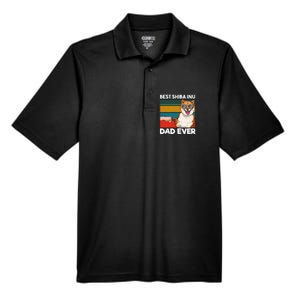 Best Shiba Inu Dad Ever Dog Dad Fist Bump Gift Men's Origin Performance Pique Polo