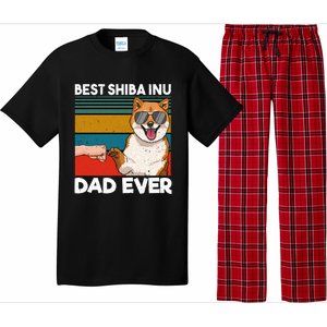 Best Shiba Inu Dad Ever Dog Dad Fist Bump Gift Pajama Set