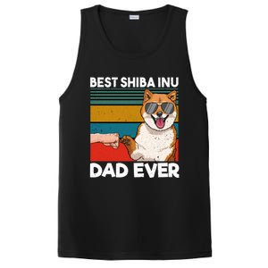 Best Shiba Inu Dad Ever Dog Dad Fist Bump Gift PosiCharge Competitor Tank