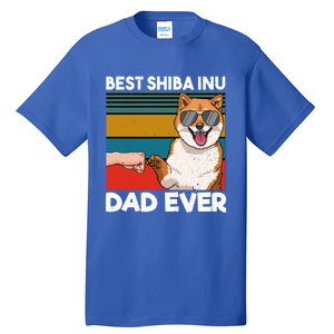 Best Shiba Inu Dad Ever Dog Dad Fist Bump Gift Tall T-Shirt