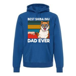 Best Shiba Inu Dad Ever Dog Dad Fist Bump Gift Premium Hoodie