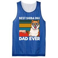 Best Shiba Inu Dad Ever Dog Dad Fist Bump Gift Mesh Reversible Basketball Jersey Tank